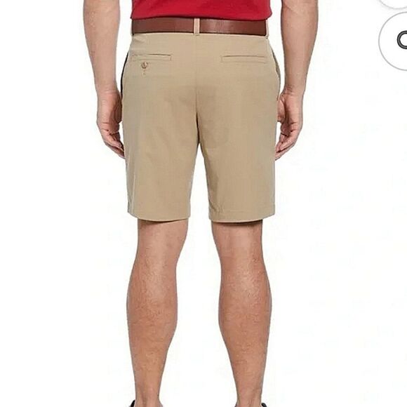 Ben Hogan Golf Performance 50 UPF sun protection tan shorts sz 38 10" inseam - Picture 2 of 7